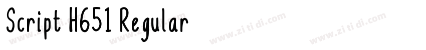 Script H651 Regular字体转换